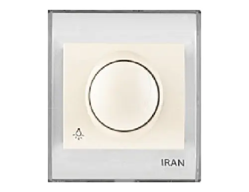 کلید دیمر روشنایی ایران الکتریک سری ایران مدل ترنسپرنت رنگی