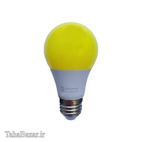 لامپ کم مصرف LED رنگی سری 1 وات پارس شهاب زرد