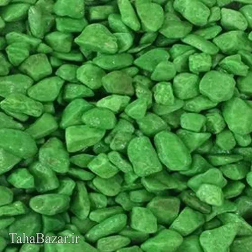 ماسه طبیعی سنگ رنگی الوان سایز چهار گلباران سبز