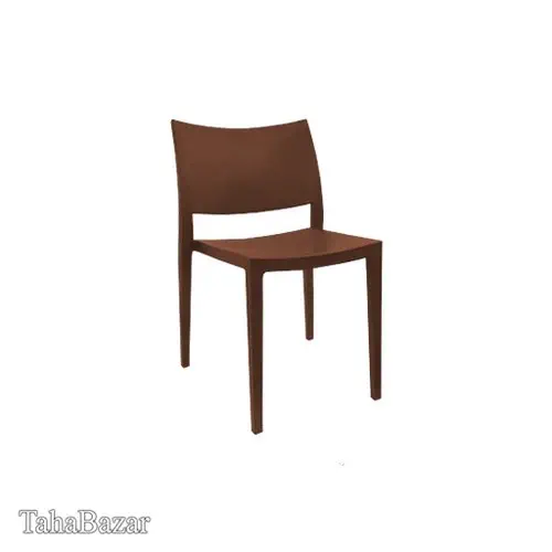 صندلی بدون دسته مدل اس کلاسنظری قهوه ای روشن