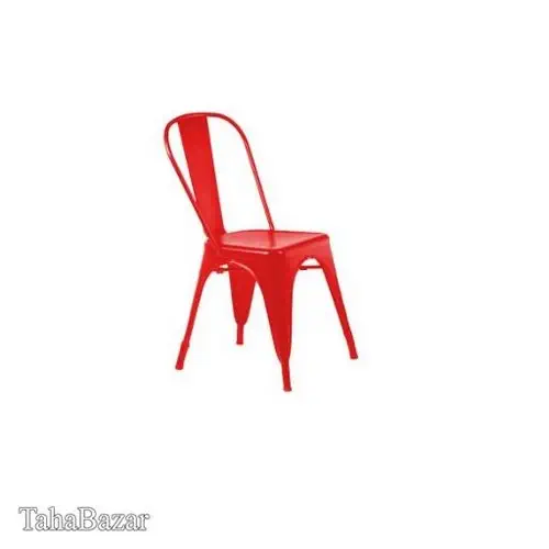 صندلی بدون دسته فلزی مدلtolix نظری قرمز