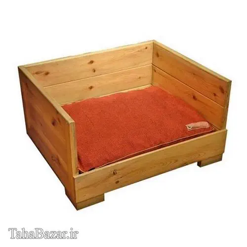 تخت خواب چوبی طاها بازار مدل سگ  کد Tb7