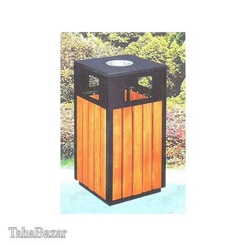 سطل زباله پارکی و محوطه ای ورق فلزی نورسا شید نویان کد1957


