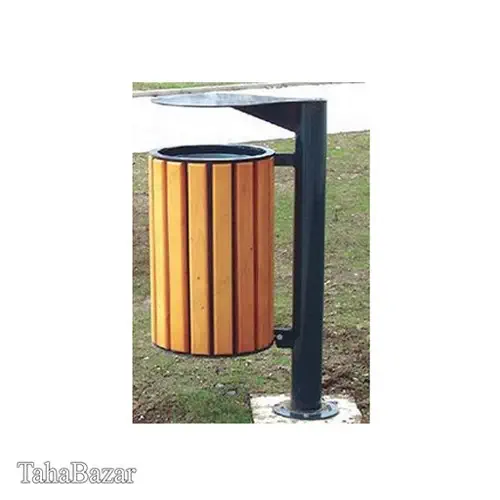 سطل زباله پارکی و محوطه ای ورق فلزی نورسا شید نویان کد1967