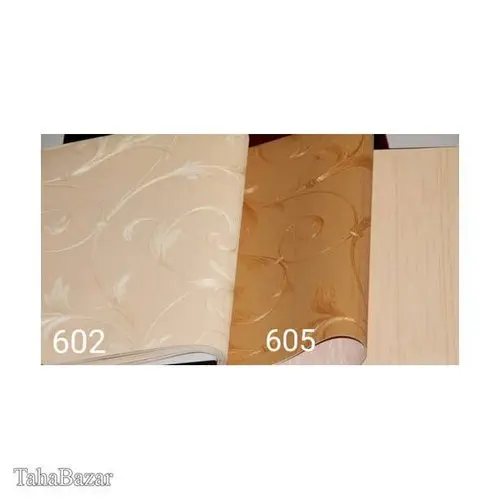 کاغذدیواری عرض 53 سانت طاهابازار کد 605 رنگ قهوه‌ای
