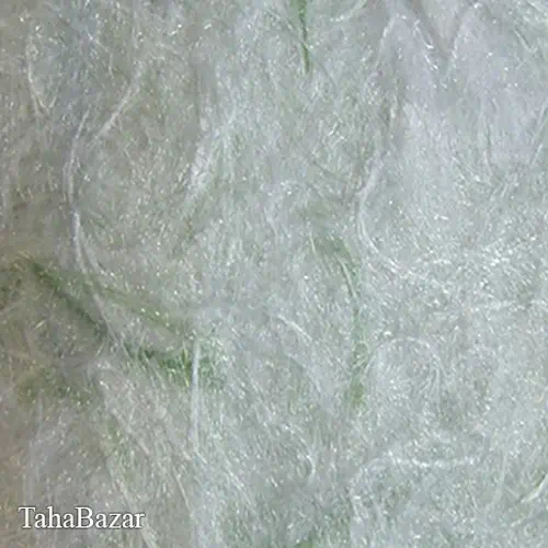 سلومیکس ابریشمی زمینه سفید سلومیکس کد 1076 رنگ سفید و سبز