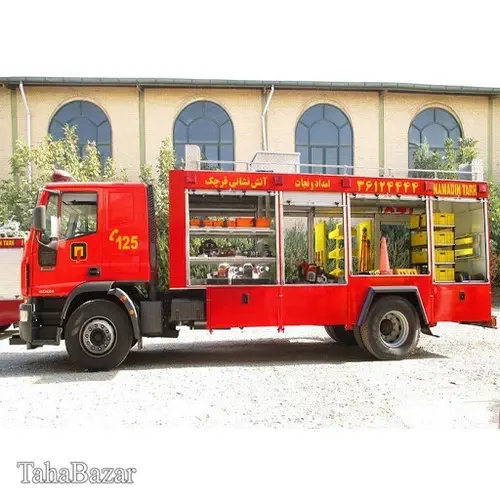 خودرو آتشنشانی سبک نمادین طرح مدل FFH122 مخزن مخفی