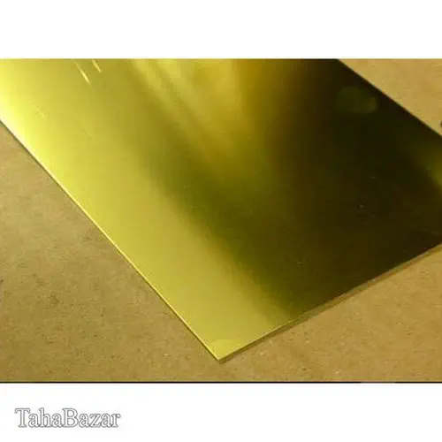 ورق آلومینیوم رنگی 1 شیت 1000*2000 زرد نورد آلومینیوم اراک