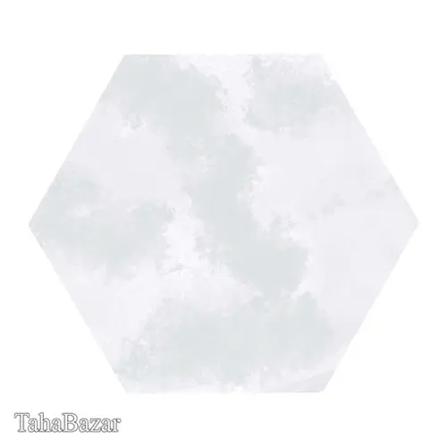 کاشی پرسلان گلدیس کژال سفید پنج ضلعی سایز 30*30