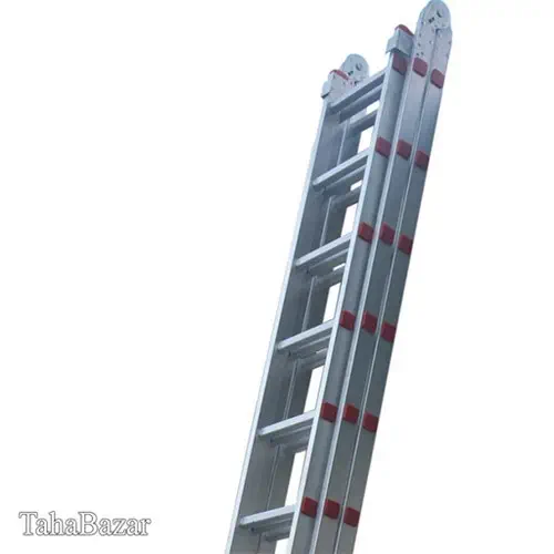 صنایع آلوپات نردبان سه لنگه لولا دار پله مربع