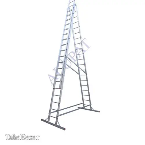 صنایع آلوپات نردبان سه لنگه دو طرفه کشویی لولا دار