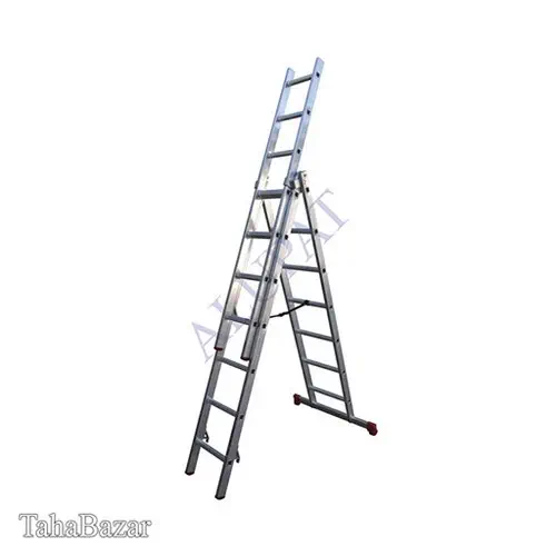 صنایع آلوپات نردبان سه لنگه دو طرفه کشویی پله مربع