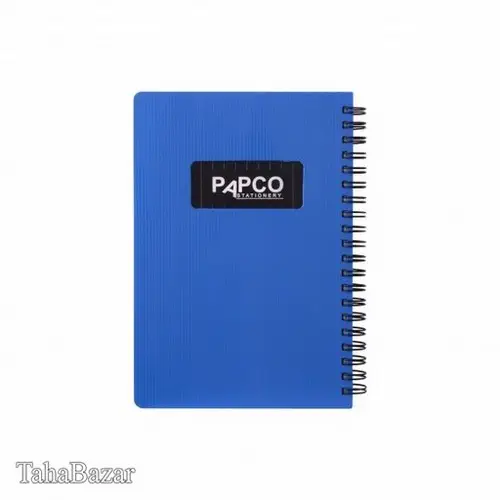 دفتر یادداشت شطرنجی متالیک 100 برگ آبی پاپکو
