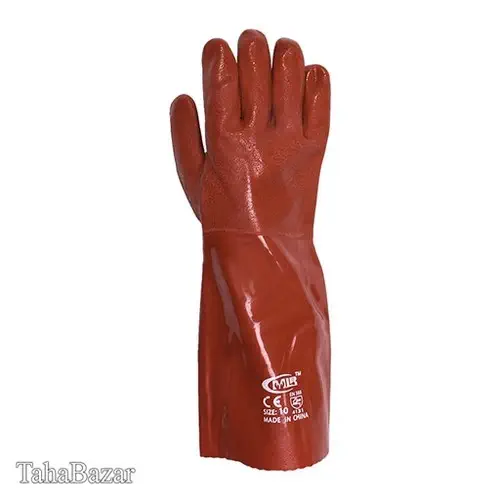 دستکش ضد اسید اکتی فرش MLR قرمز