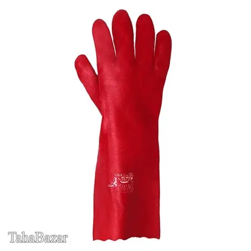 دستکش ضد اسید بلند قرمز یونکس