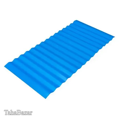 ورق 50 کرکره ای آبی با ضخامت 0.5میلیمتر با عرض 1.25 متر مربع