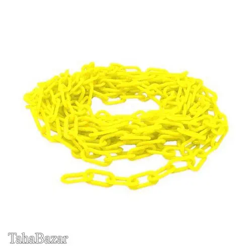 زنجیر پلاستیکی 30متری رنگ زرد UNEX