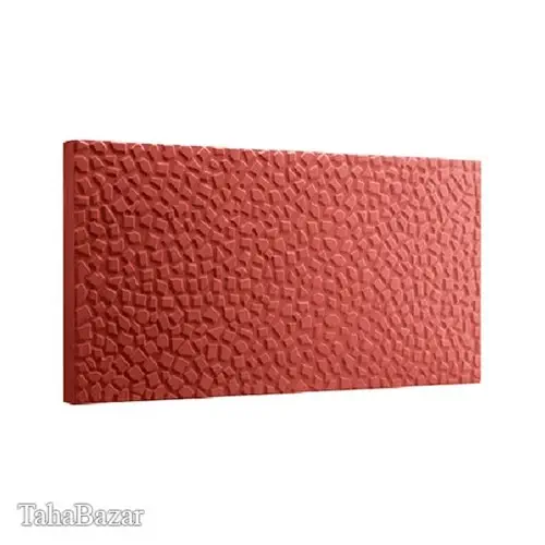موزاییک پلیمری طرح واش 60در30 سنگ مصنوعی سمنت پلاست قرمز
