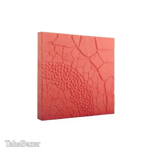 موزاییک پلیمری طرح واش ترکیبی40در40 سنگ مصنوعی سمنت پلاست قرمز