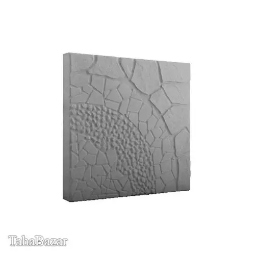موزاییک پلیمری طرح واش ترکیبی40در40 سنگ مصنوعی سمنت پلاست طوسی