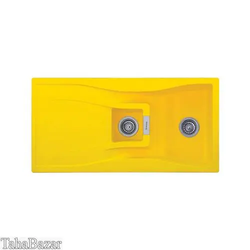 سینک ظرفشویی توکار گرانیتی گرانیکو مدل G 410 رنگ زرد