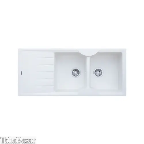 سینک ظرفشویی توکار گرانیتی گرانیکو پلاس مدل G 950 رنگ سفید