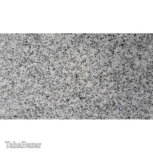 سنگ طبیعی گرانیت نطنز زمینه سفید خاکستری ۶۰*۶۰طرح2 مهیا سنگ