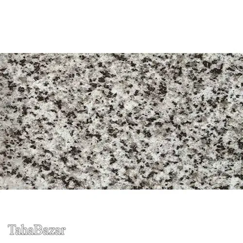سنگ طبیعی گرانیت نطنز زمینه سفید خاکستری ۶۰*۶۰طرح4 مهیا سنگ