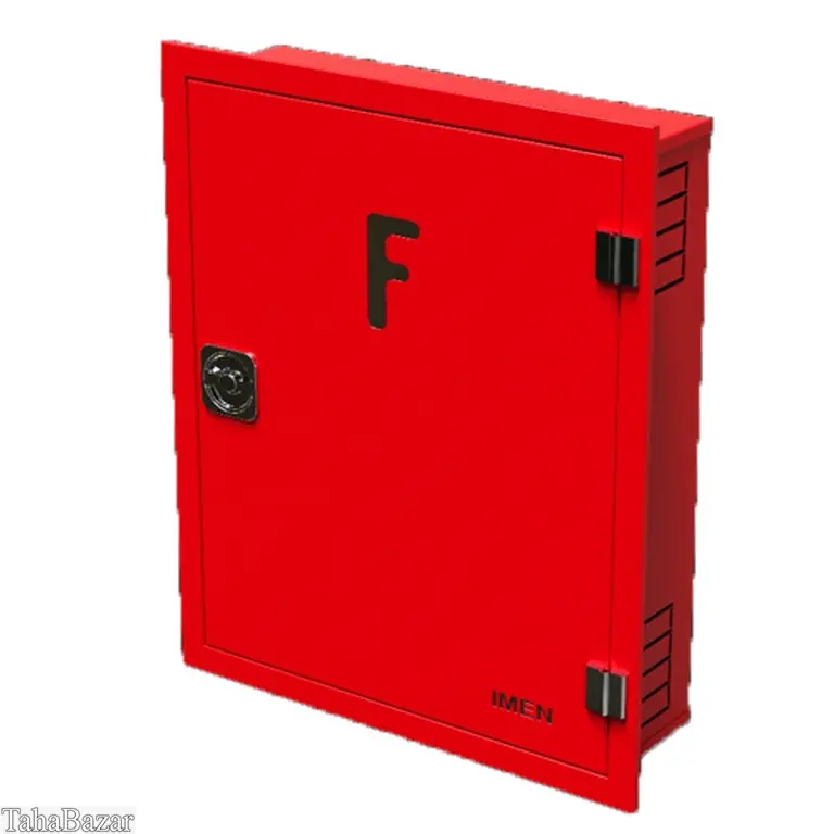 جعبه آتش نشانی تک ایمن آتش مدل توکار قرمز