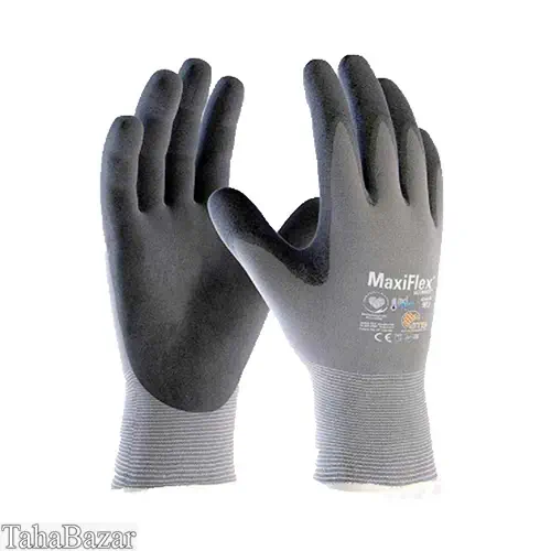 دستکش مونتاژکاری MaxiFlex مدل کف مواد کد 874-42